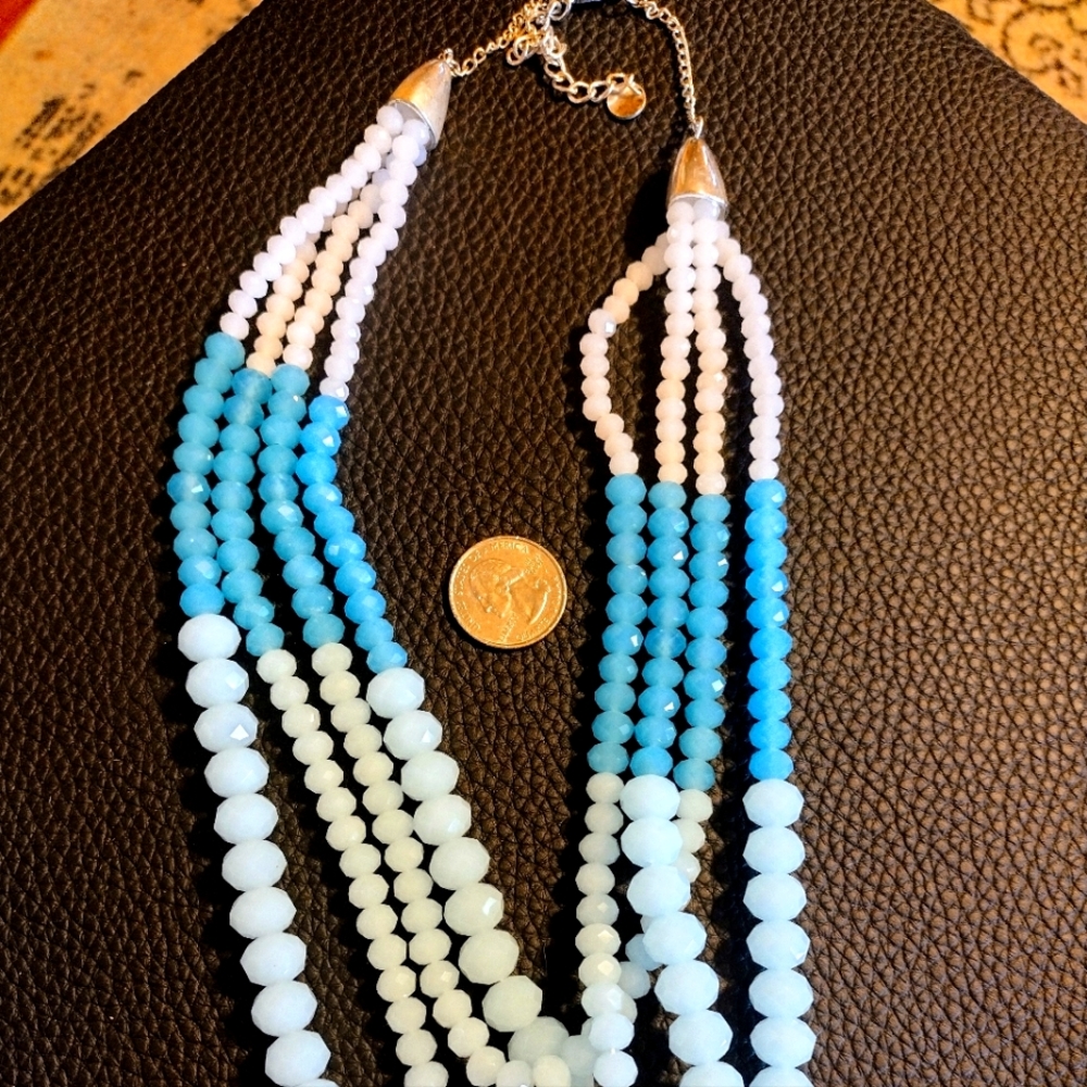 Four Strand Beaded Necklace